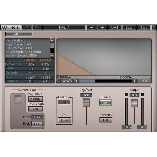 Waves IR1 Convolution Reverb - Plug-In