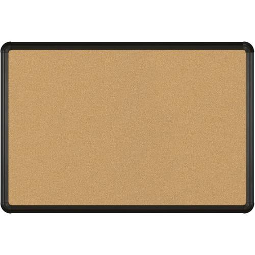 Best Rite VT Logic Natural Cork Surface Tackboard with Black Presidential Trim