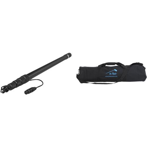 K-Tek KE-110CCR Avalon Series Aluminum Boompole with Coiled Cable and Bag Kit