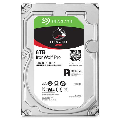 Seagate 6TB IronWolf Pro 7200 rpm SATA III 3.5" Internal NAS HDD