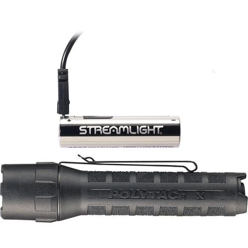 Streamlight Polytac X USB Multifuel Tactical Flashlight with 18650 Battery & Charge Cable