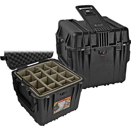 Pelican 0344 18" 0340 Cube Case with Mobility Kit with Dividers