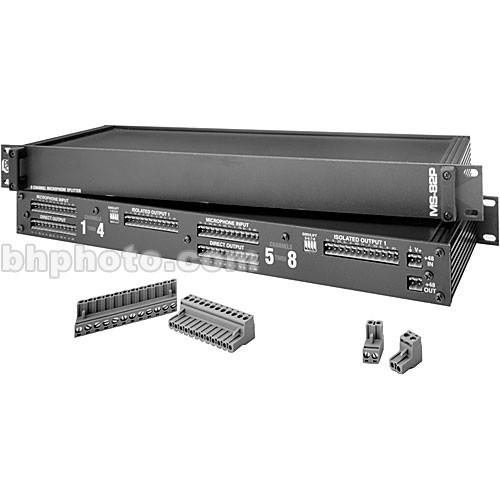 Pro Co Sound MS-82P - 8-Channel, 2-Way Microphone Splitter with Phantom Power