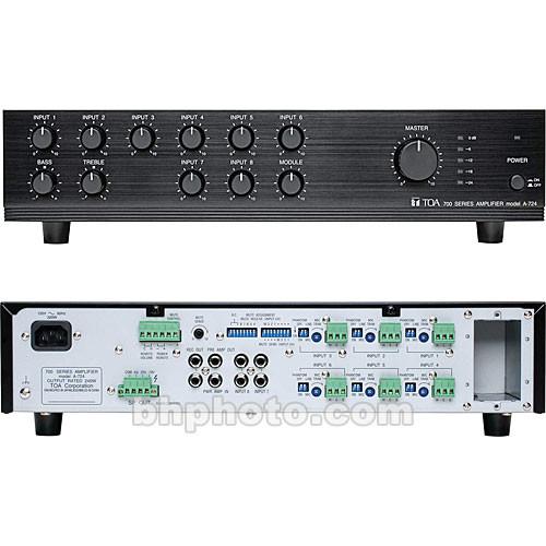 Toa Electronics A-706 - 9-Channel, 60 Watt Mixer Amplifier