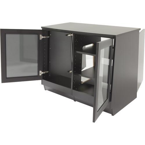 Argosy Spire Rack Ultimate Package Double-Bay Enclosure with Two Glass Front Doors
