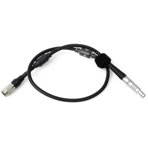 ARRI 24V, 4-Pin Hirose-Type Male to 3-Pin Fischer-Type Female Power Cable