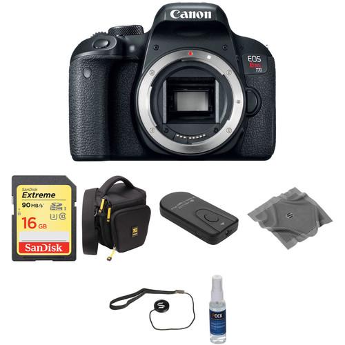 Canon EOS Rebel T7i DSLR Camera Body Basic Kit