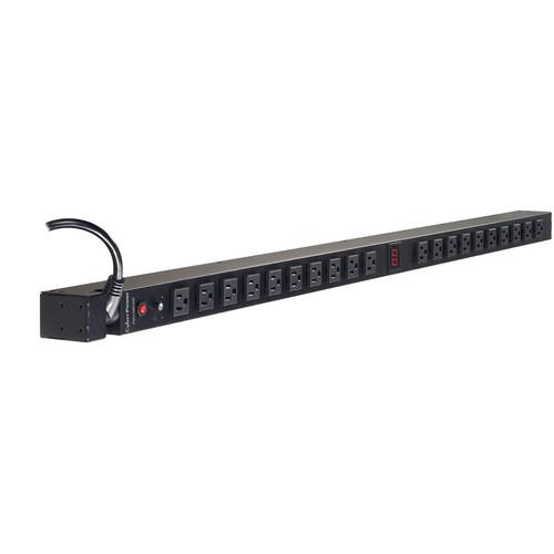 CyberPower Metered PDU 12A 100-125 50 60Hz Nema 5-15P Plug,20-Out 5-15R, Rackmount OU , 10