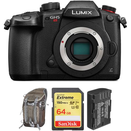 Panasonic Lumix DC-GH5S Mirrorless Micro Four Thirds Digital Camera Body with Accessories Kit