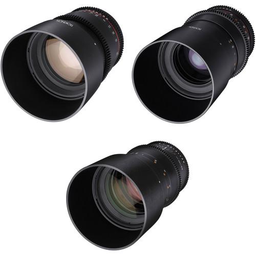 Rokinon Cine DS 85, 100, 135mm Lens Kit