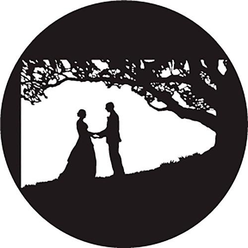 Rosco Kissing Under Tree B W Wedding Glass Gobo