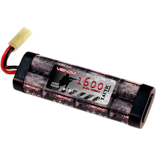 Venom Group Venom 9.6V 1600mAh 8-Cell Stick Flat NiMH Battery Pack for Airsoft with Mini Tamiya