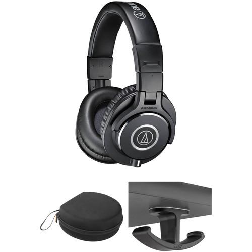 Audio-Technica ATH-M40x Headphones, Case, and Hanger