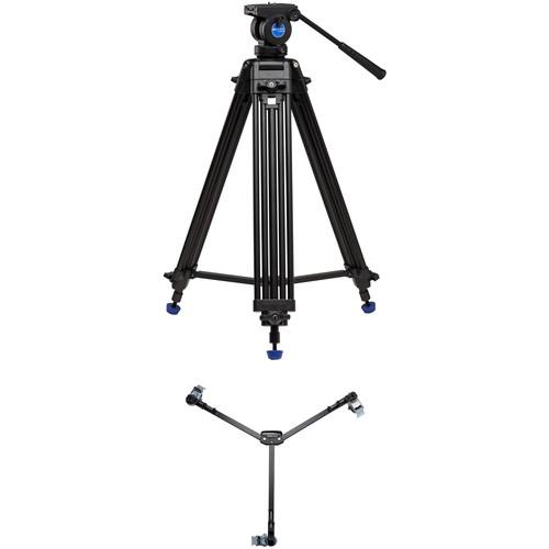 Benro KH25N Dual-Stage Video Tripod Kit with DL06 Tripod Dolly