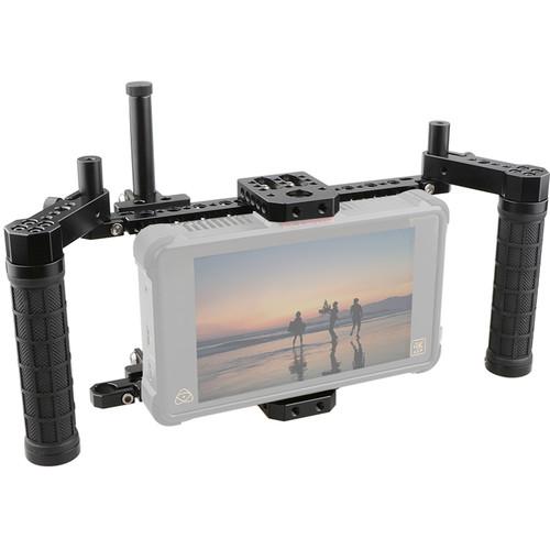 CAMVATE Monitor Cage Kit with Adjustable Rubber Handgrips