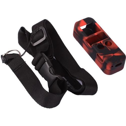 DigitalFoto Solution Limited Silicone Case With Lanyard For DJI Osmo Pocketblack