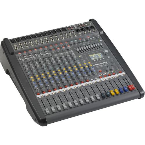 Dynacord Power Mixer,6 Mic Line 4 Mic Ster,Line Chs,6Aux,2-24Bit Ster.EFX,USB Audio Interface,2x1000W Amp Lid