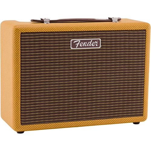 Fender Monterey Tweed 120W Amped Bluetooth Speaker with 2-Woofers,2-Tweeters RCA-RIAA 3.5mm Stereo Inputs