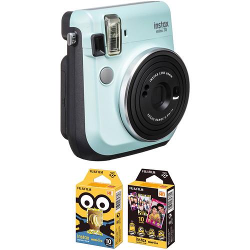 FUJIFILM INSTAX Mini 70 Instant Film Camera with Minions Instant Film Kit