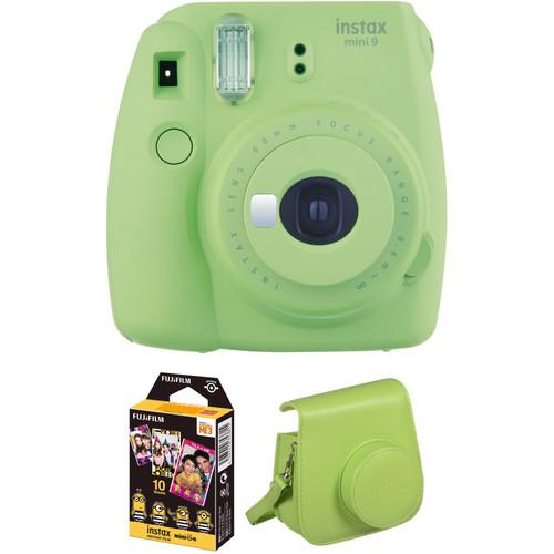 FUJIFILM INSTAX Mini 9 Instant Film Camera with Instant Film and Case Kit