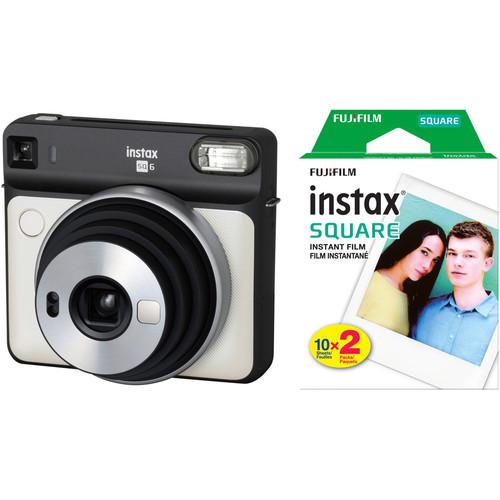 FUJIFILM INSTAX SQUARE SQ6 Instant Film Camera with Twin Pack of Film Kit