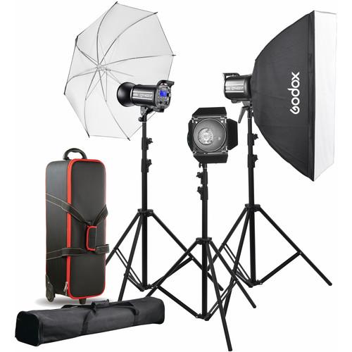 Godox QT400II 3-Light Studio Flash Kit