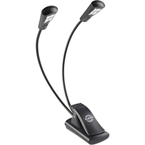 K&M Music Stand Light - Dual Head - 4 LED Flexlight
