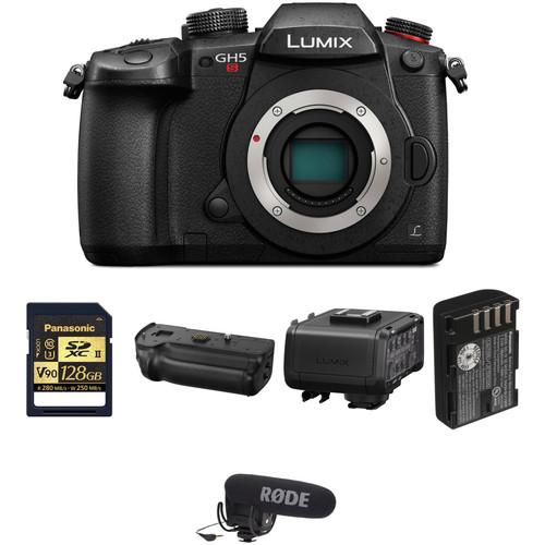 Panasonic Lumix DC-GH5S Mirrorless Micro Four Thirds Digital Camera Filmmaking Kit