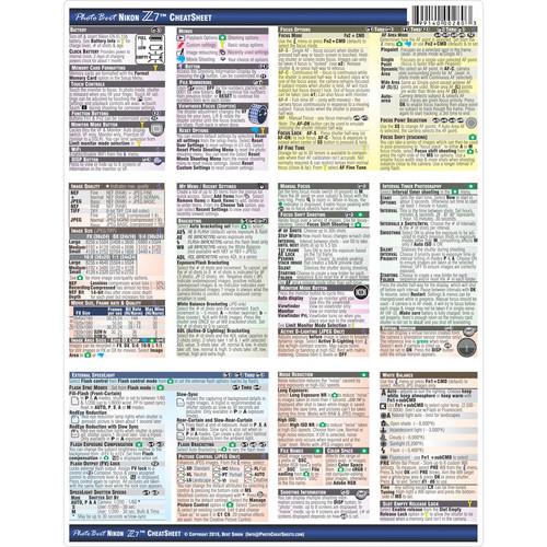 PhotoBert CheatSheet for Nikon Z 7 Digital Mirrorless Camera