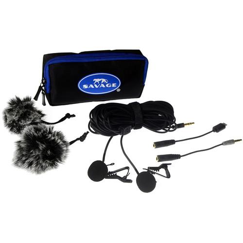 Savage Dual Head Lapel Microphone