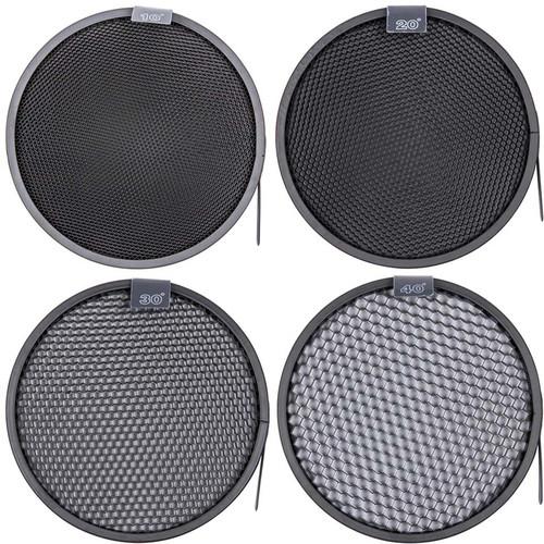 Studio Essentials 4-Honeycomb Grid Bundle for 7" Reflector