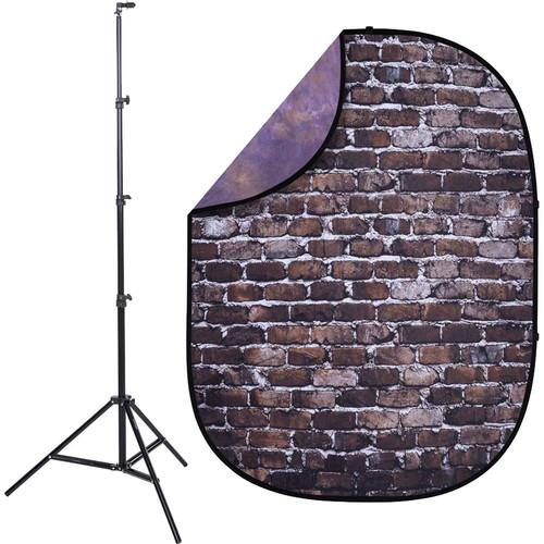 Studio Essentials Pop-Up Reversible Background Kit