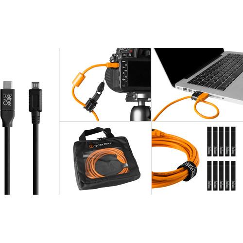 Tether Tools Starter Tethering Kit with USB 2.0 Type-C to Micro-B 5-Pin Cable