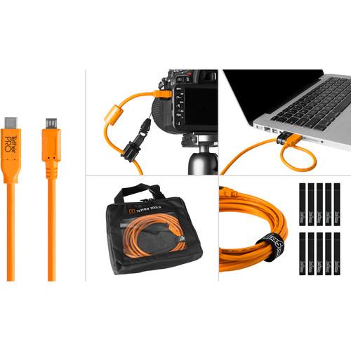 Tether Tools Starter Tethering Kit with USB 2.0 Type-C to Micro-B 5-Pin Cable