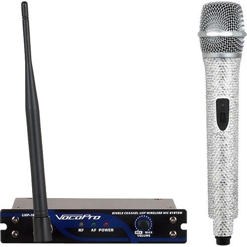 VocoPro UHF-18-M-Diamond Single-Channel Handheld Wireless Microphone System