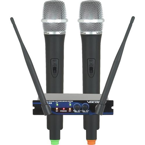 VocoPro UHF-28-9 Dual-Channel UHF Wireless Handheld Microphone System