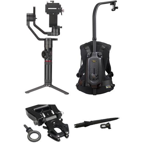 Zhiyun-Tech Crane-2 & Easyrig Minimax Kit with Kong 1 4"-20 QR Adapter and Umbrella
