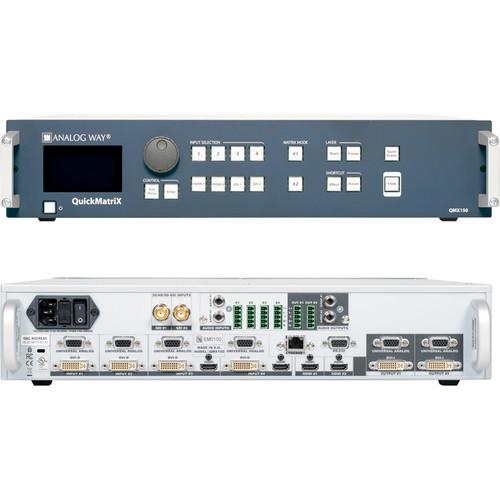 Analog Way 8-Input Hi-Resolution Seamless Matrix Scaler with 2-HDBaseT INs 2-Mirrored HDMI HDBaset OutPuts