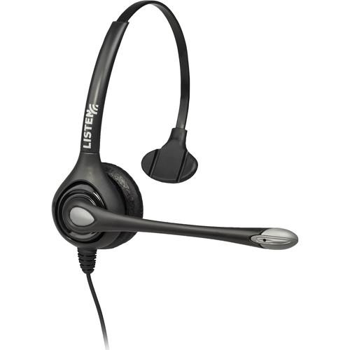 Listen Technologies LA-452 On-Ear Headset with Boom Mic