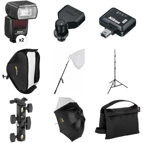 Nikon SB-5000 AF Speedlight Two Flash Wireless Portrait & Fashion Kit