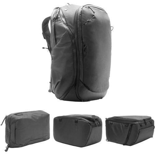 Peak Design Travel Backpack, Tech Pouch, Small and Medium Camera Cube Kit