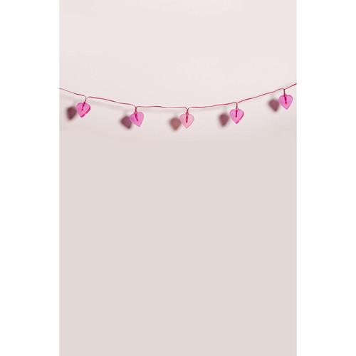 Savage Pink Hearts Bunting Printed Vinyl Backdrop