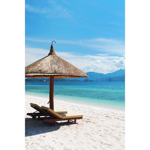 Savage Tropical Beach Printed Vinyl Backdrop