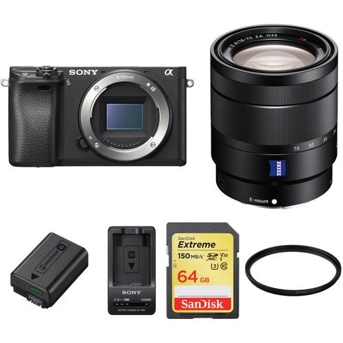 Sony a6300 Mirrorless Digital Camera with 16-70mm Lens Premium Kit
