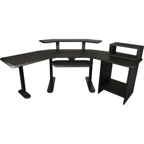 Ultimate Support Nucleus 4 Studio Desk with 24" Extensions, 2nd Tier Keyboard Tray, and 2 Separate Racks