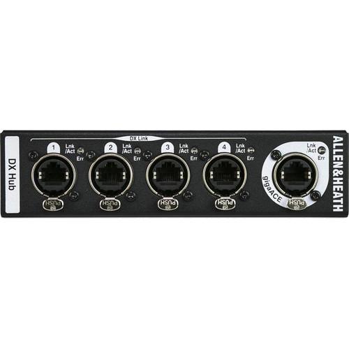 Allen & Heath Remote 4 DX Link Expander Hub for DLive I O Port, 1 2 Rack, Optional Rackmount Kit, 96KHz