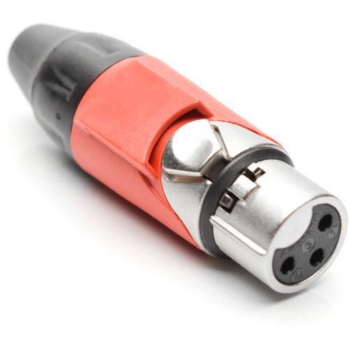 Amphenol AX3F2M 3-Pole Female XLR Connector with Satin-Nickel Finish