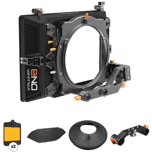 Bright Tangerine Strummer DNA Matte Box Kit with 4 x 5.65" Filter Trays, Top Flag, 19mm Support, and Black Hole Rubber Donut
