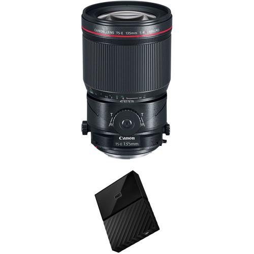 Canon TS-E 135mm f 4L Macro Tilt-Shift Lens with External Hard Drive Kit