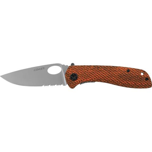 COAST DX312 Folding Knife with Partially Serrated Blade
